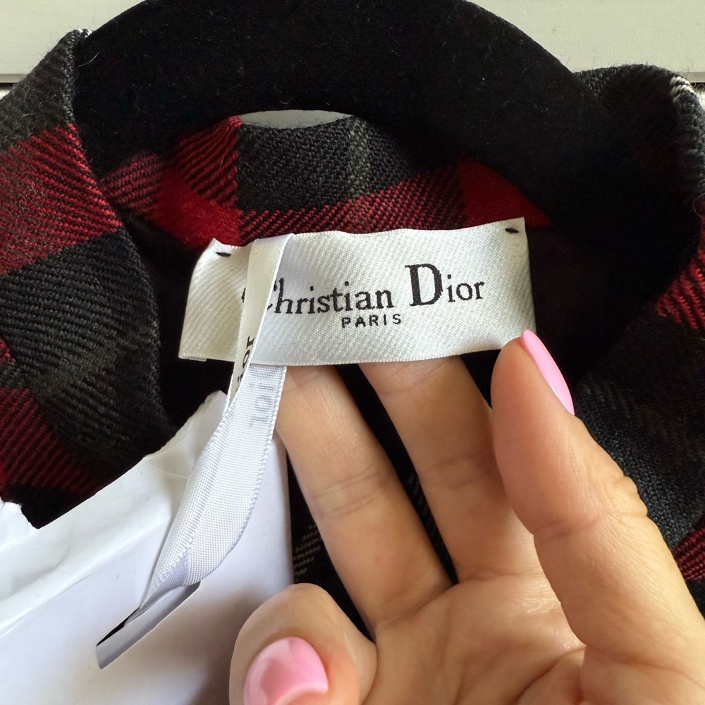 Dior Red and Black Plaid Blazer - Picture 7 of 9